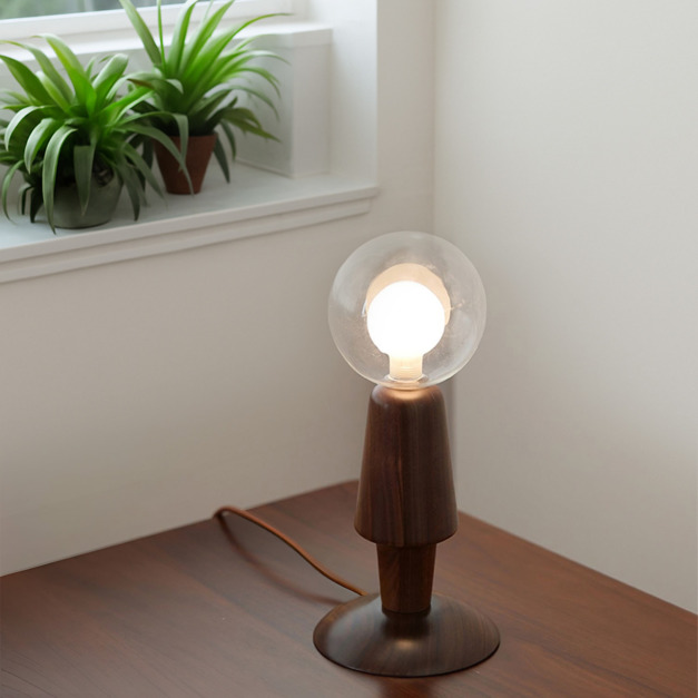 大正復古洋風 北美黑胡桃木桌燈 原木 職人手作 074LT 大正復古洋風 北美黑胡桃木桌燈 原木 職人手作 074LT