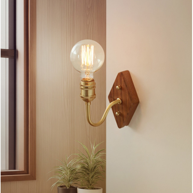 大正復古洋風 北美黑胡桃木壁燈 原木 職人手作 239LW 大正復古洋風 北美黑胡桃木壁燈 原木 職人手作 239LW