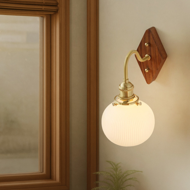 大正復古洋風 北美黑胡桃木壁燈 原木 職人手作 243LW 大正復古洋風 北美黑胡桃木壁燈 原木 職人手作 243LW