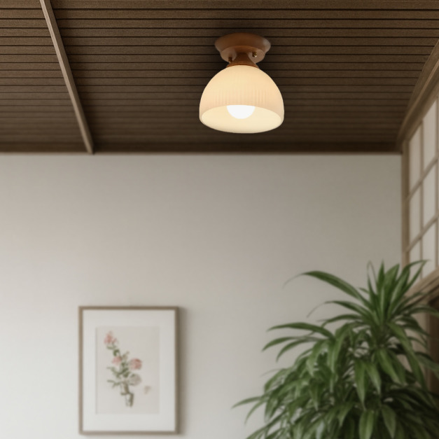 大正復古洋風 北美梣木吸頂燈 原木 職人手作 319LC 大正復古洋風 北美梣木吸頂燈 原木 職人手作 319LC