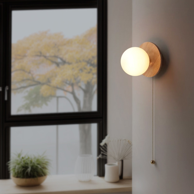 大正復古洋風 北美橡木壁燈 原木 手作 色溫三段切換 355LW 大正復古洋風 北美橡木壁燈 原木 手作 色溫三段切換 355LW