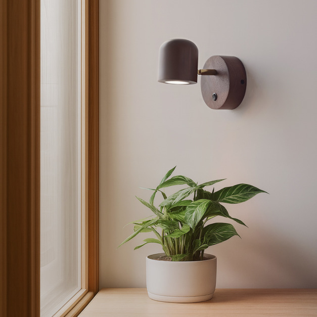 大正復古洋風 黑胡桃木壁燈 原木 手作 色溫三段切換 383LW 大正復古洋風 黑胡桃木壁燈 原木 手作 色溫三段切換 383LW