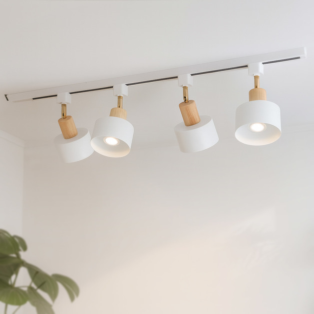 大正復古洋風 北美橡木吸頂燈軌道燈 原木 手作 色溫三段切換 400LC 大正復古洋風 北美橡木吸頂燈軌道燈 原木 手作 色溫三段切換 400LC