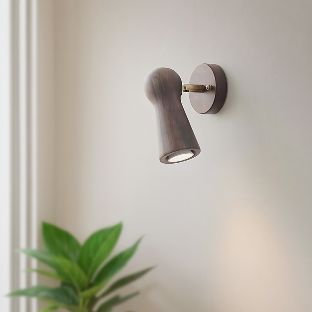 大正復古洋風 黑胡桃木壁燈 原木 手作 色溫三段切換 413LW 大正復古洋風 黑胡桃木壁燈 原木 手作 色溫三段切換 413LW