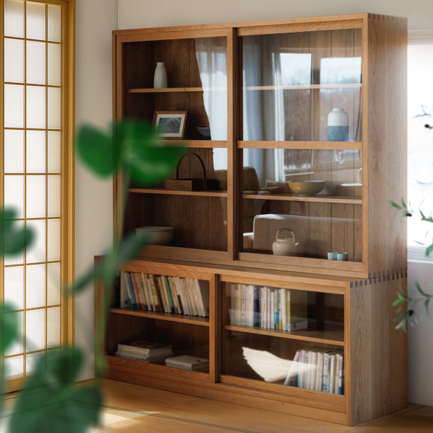 大正富士 原木玻璃滑門收納櫃 職人手作 309NS 訂製 歡迎查詢 大正富士 原木玻璃滑門收納櫃 職人手作 309NS 訂製 歡迎查詢