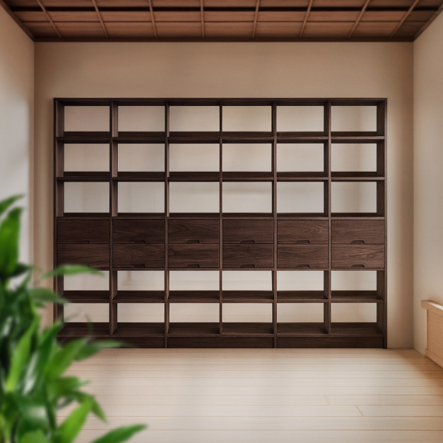 大正唯美 黑胡桃木收納架 櫻桃木 自由搭配 職人手作 249NS 訂製 大正唯美 黑胡桃木收納架 櫻桃木 自由搭配 職人手作 249NS 訂製