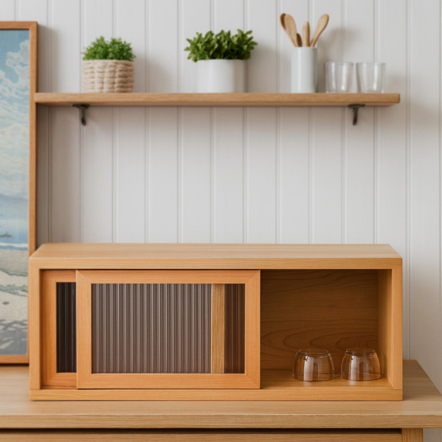 大正唯美 原木桌上滑門收納櫃 職人手作 北美櫻桃木 931NS 大正唯美 原木桌上滑門收納櫃 職人手作 北美櫻桃木 931NS