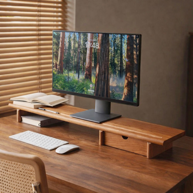 大正唯美 原木螢幕架 桌上置物架 增高架 雙層 北美櫻桃木 黑胡桃 職人手作 389NT 大正唯美 原木螢幕架 桌上置物架 增高架 雙層 北美櫻桃木 黑胡桃 職人手作 389NT