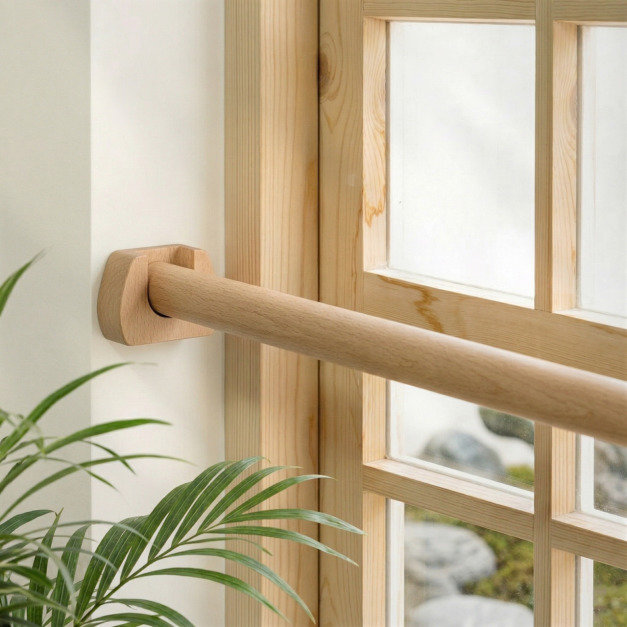 大正唯美 原木窗簾桿 櫸木 職人手作 468NA 大正唯美 原木窗簾桿 櫸木 職人手作 468NA