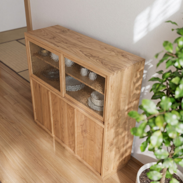 大正富士 原木玻璃滑門收納櫃 職人手作 302NS 訂製 歡迎查詢 大正富士 原木玻璃滑門收納櫃 職人手作 302NS 訂製 歡迎查詢