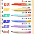 貓太子螢光筆 速乾記號筆 雙頭疊色/可擦筆 (6支/盒)_3 貓太子螢光筆 速乾記號筆 雙頭疊色/可擦筆 (6支/盒)_3