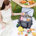 大容量26L野餐包 牛津方形保溫袋 保冷袋 灰色_1 大容量26L野餐包 牛津方形保溫袋 保冷袋 灰色_1