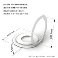 平板旋轉支架環 鋁合金大磁環支架 指環扣 (黑色)_6 平板旋轉支架環 鋁合金大磁環支架 指環扣 (黑色)_6