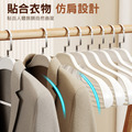 寬肩無痕防滑衣架 衣服不鼓包 衣撐(加大款5支/包)_2 寬肩無痕防滑衣架 衣服不鼓包 衣撐(加大款5支/包)_2