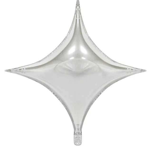 26寸四角星鋁箔球-銀色