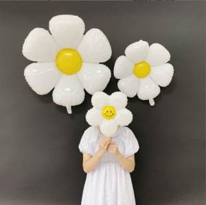 70cm韓版(中)雏菊花铝膜氣球 70cm韓版(中)雏菊花铝膜氣球