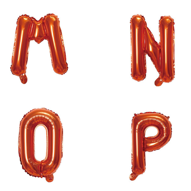 16吋橘色字母球-M.N.O.P 16吋橘色字母球-M.N.O.P