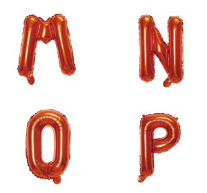 16吋橘色字母球-M.N.O.P 16吋橘色字母球-M.N.O.P