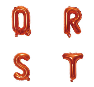 16吋橘色字母球-Q.R.S.T 16吋橘色字母球-Q.R.S.T