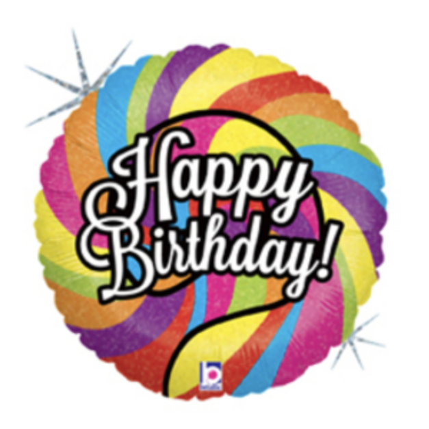 45cm 生日鋁箔氣球-七彩生日 【B牌限量優惠中】 45cm 生日鋁箔氣球-七彩生日 【B牌限量優惠中】