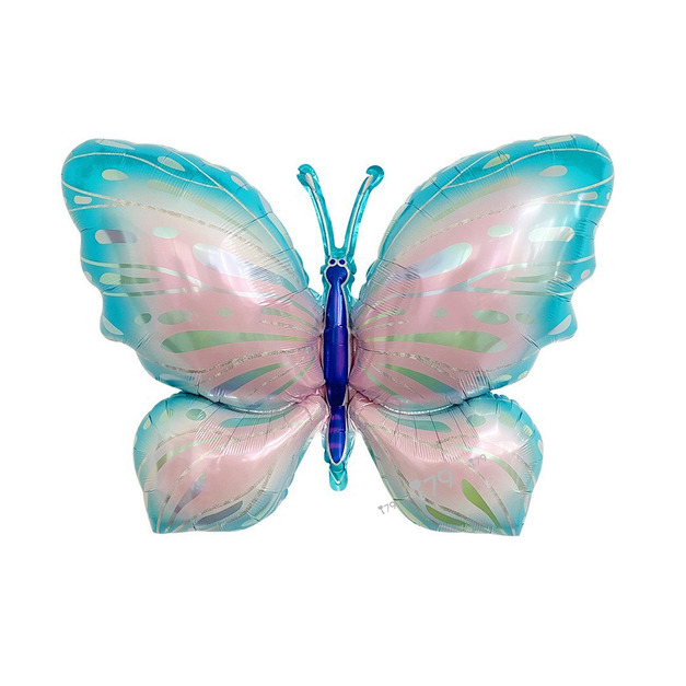 96cm 昆蟲系列鋁箔氣球-星煥藍蝴蝶