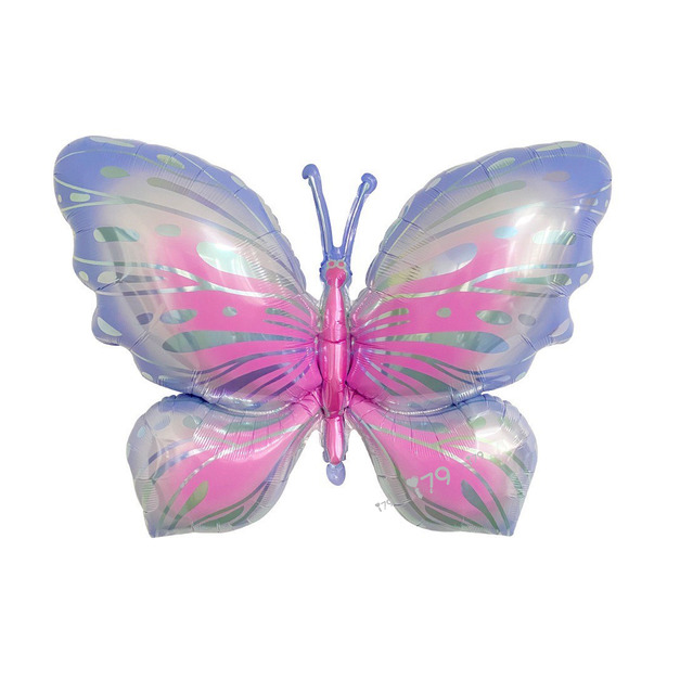 96cm 昆蟲系列鋁箔氣球-星煥紫蝴蝶