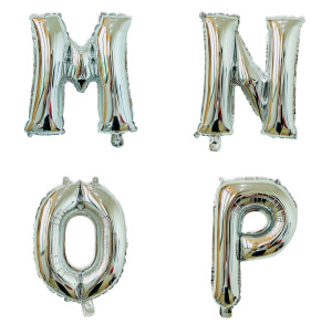 40吋銀色字母球-M.N.O.P 40吋銀色字母球-M.N.O.P