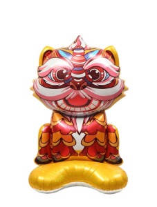 80cm新年節 站立立體舞獅金底-大 80cm新年節 站立立體舞獅金底-大