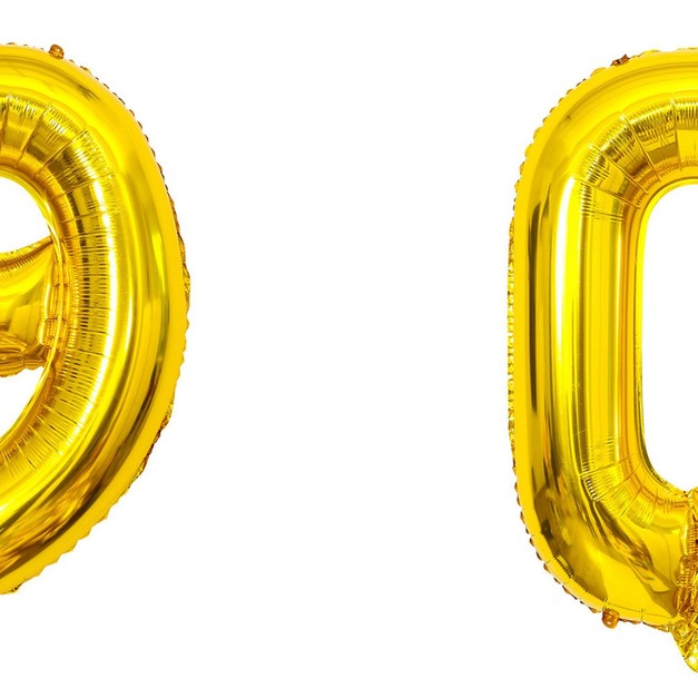 32吋金色數字球-90 32吋金色數字球-90