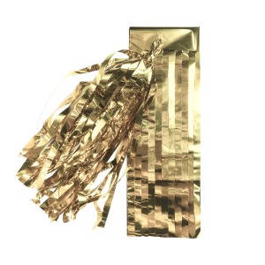 【派對商品】35cm  流蘇/紙編花-白金 【派對商品】35cm  流蘇/紙編花-白金