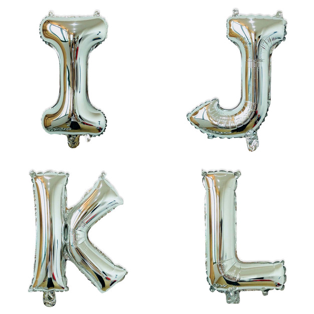 16吋銀色字母球-I.J.K.L