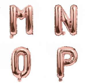 16吋玫瑰金字母球-M.N.O.P 16吋玫瑰金字母球-M.N.O.P