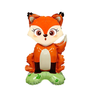 可站立鋁箔球 動物家族-狐狸 可站立鋁箔球 動物家族-狐狸