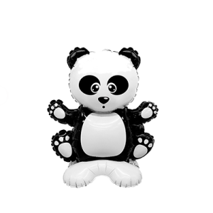 可站立鋁箔球 動物家族-熊貓 可站立鋁箔球 動物家族-熊貓