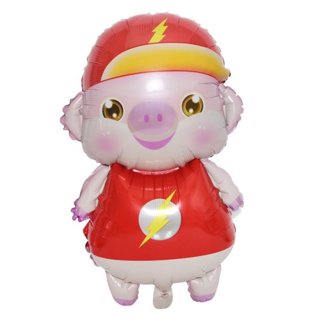 60cm 閃電豬豬-紅衣 60cm 閃電豬豬-紅衣