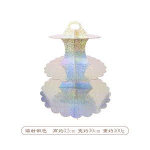 【派對佈置】蛋糕紙架 閃耀銀色 【派對佈置】蛋糕紙架 閃耀銀色