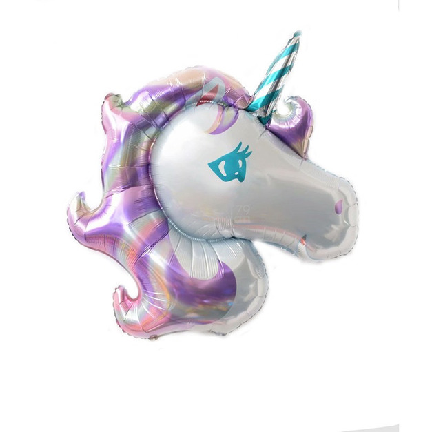 14吋 迷你獨角獸鋁箔氣球-紫色 14吋 迷你獨角獸鋁箔氣球-紫色