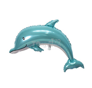 116cm 海洋系列鋁箔球-北美海綠色海豚 116cm 海洋系列鋁箔球-北美海綠色海豚