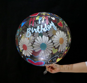 18吋正圓印花波波球|小雛菊生日快樂 Happy Birthday 18吋正圓印花波波球|小雛菊生日快樂 Happy Birthday