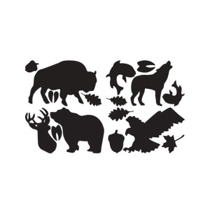 Gear Aid Gear Patches 造型修補貼片 野生動物 黑 Gear Aid Gear Patches 造型修補貼片 野生動物 黑