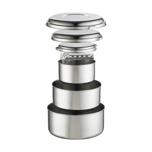 MSR Alpine 4 Pot Set 4人不鏽鋼鍋組3+2+1L MSR Alpine 4 Pot Set 4人不鏽鋼鍋組3+2+1L