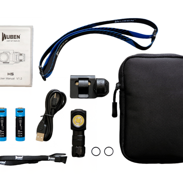 高機能LED強光手電筒-雙電池收納包組