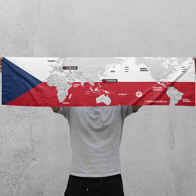 Make World 運動毛巾 (萬國旗-捷克) Make World 運動毛巾 (萬國旗-捷克)