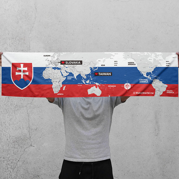 Make World 運動毛巾 (萬國旗-斯洛伐克) Make World 運動毛巾 (萬國旗-斯洛伐克)