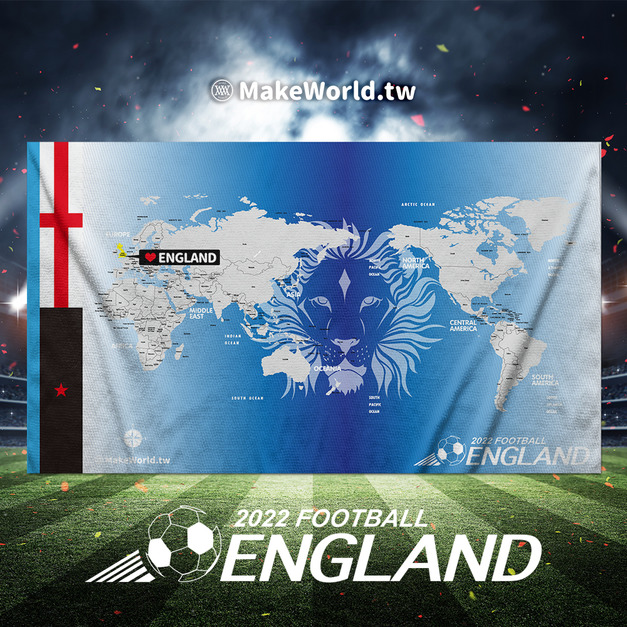 Make World 運動浴巾 (2022 世足應援浴巾-英格蘭) Make World 運動浴巾 (2022 世足應援浴巾-英格蘭)