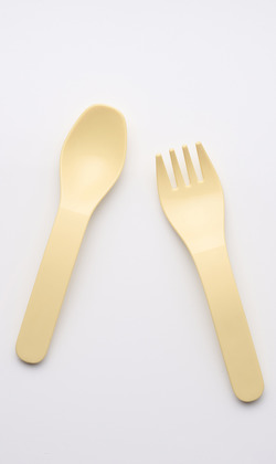 玉米田 PLA幼兒餐具-叉匙組