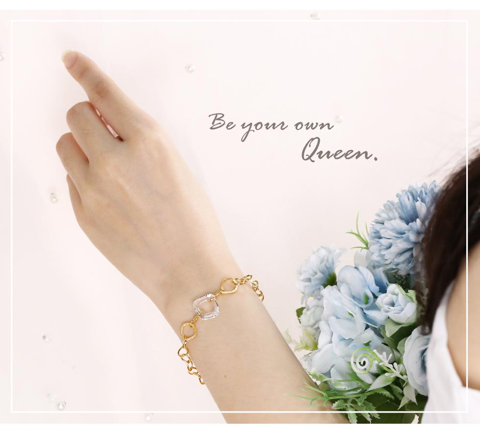 雨滴造型黃金手鍊