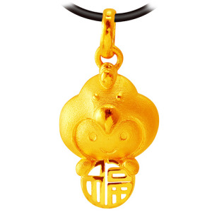 福氣十二生肖雞-黃金墜子 福氣十二生肖雞-黃金墜子