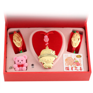 可愛甜心-彌月金飾音樂禮盒 (0.70錢) 可愛甜心-彌月金飾音樂禮盒 (0.70錢)