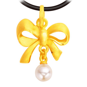 欣愛-珍珠黃金墜子 欣愛-珍珠黃金墜子